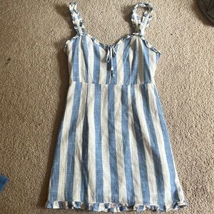 Blue and white Dress